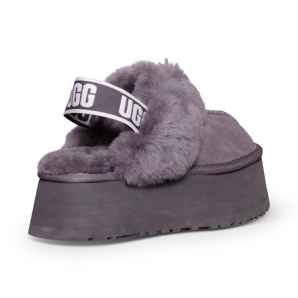 UGG Funkette Charcoal Slippers - Women's – MyCozyBoots