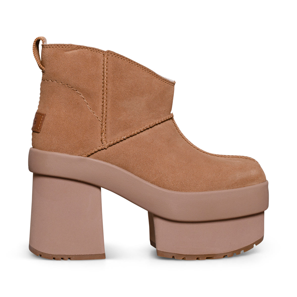UGG イヤーマフ Chestnut UGG New Heights Platform Mini Chestnut Boots - Women's – MyCozyBoots