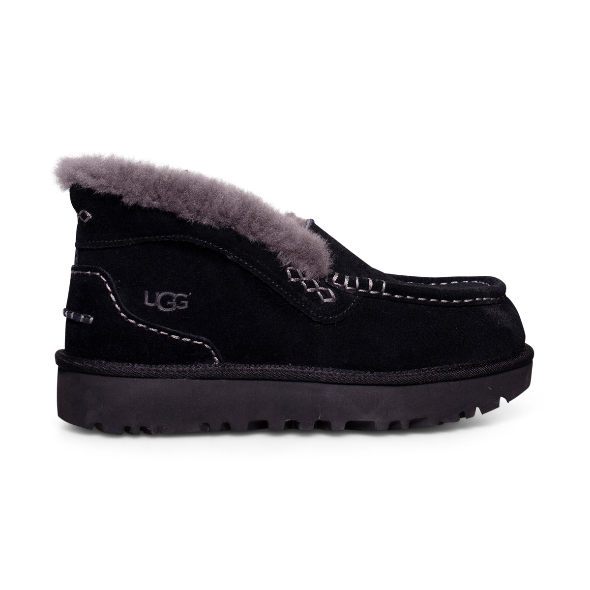 取引中UGG Ansley モカシン ブラック 9 UGG アグ ANSLEY（モカシン/デッキシューズ）｜UGG（アグ）の