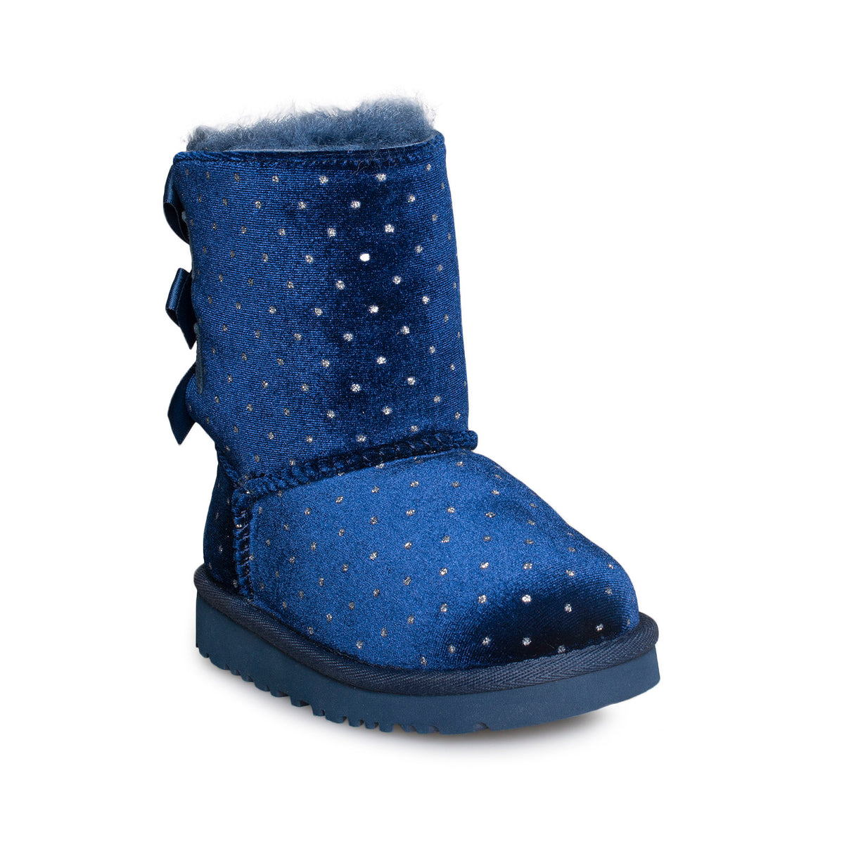 Navy blue ugg on sale boots with bows