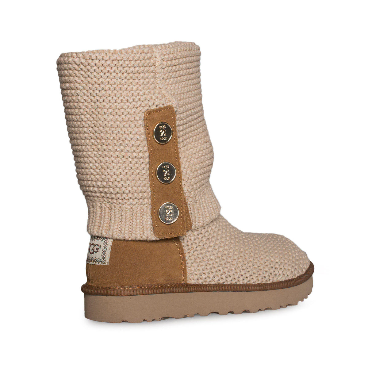 UGG Purl Cardy Knit Cream Boots Women's – MyCozyBoots