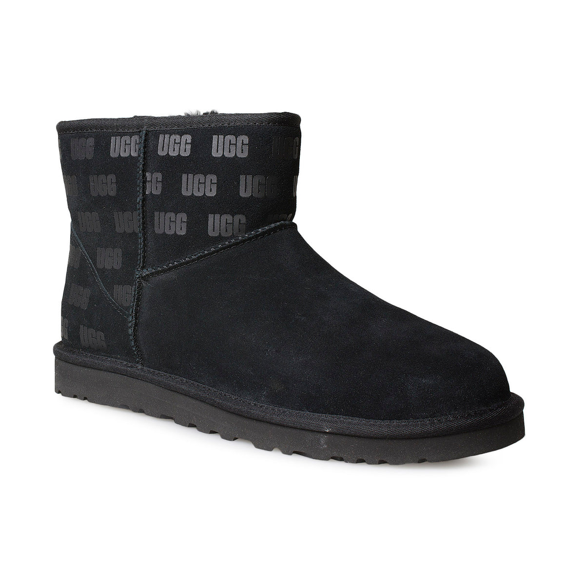 UGG Classic Mini II UGG Print Black Boots - Women