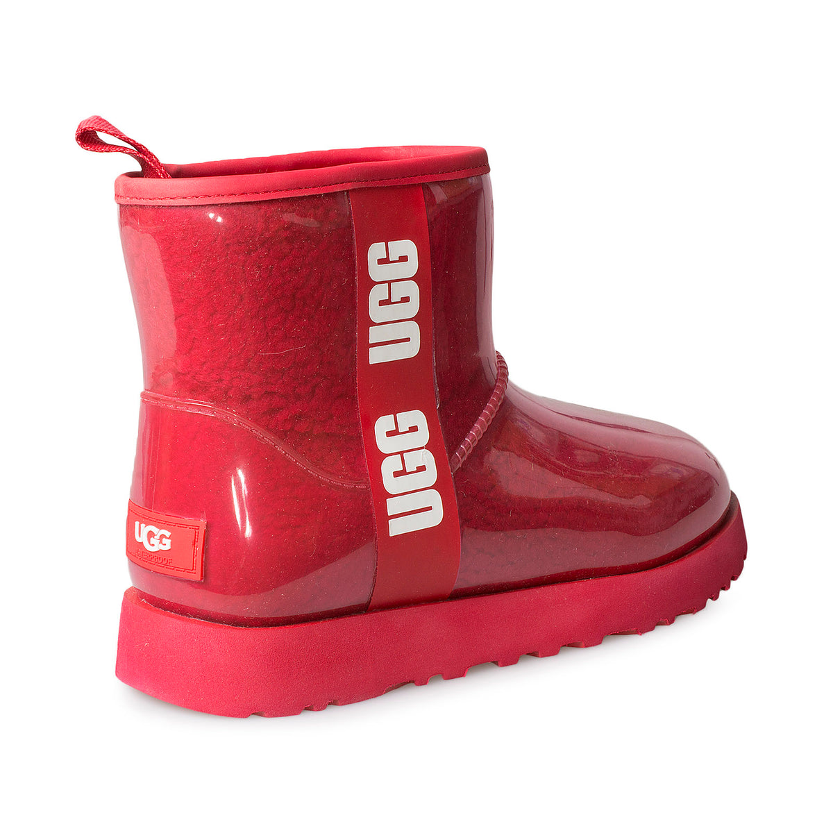 Ugg Classic Clear Mini Ribbon Red Boots Women S Mycozyboots