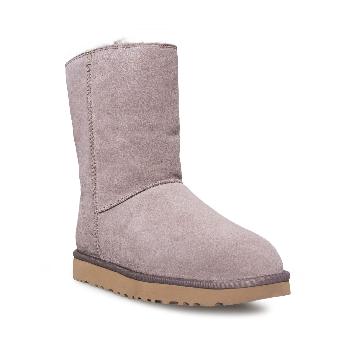 UGG Classic Short Zip Suede Stormy Grey Boots – MyCozyBoots