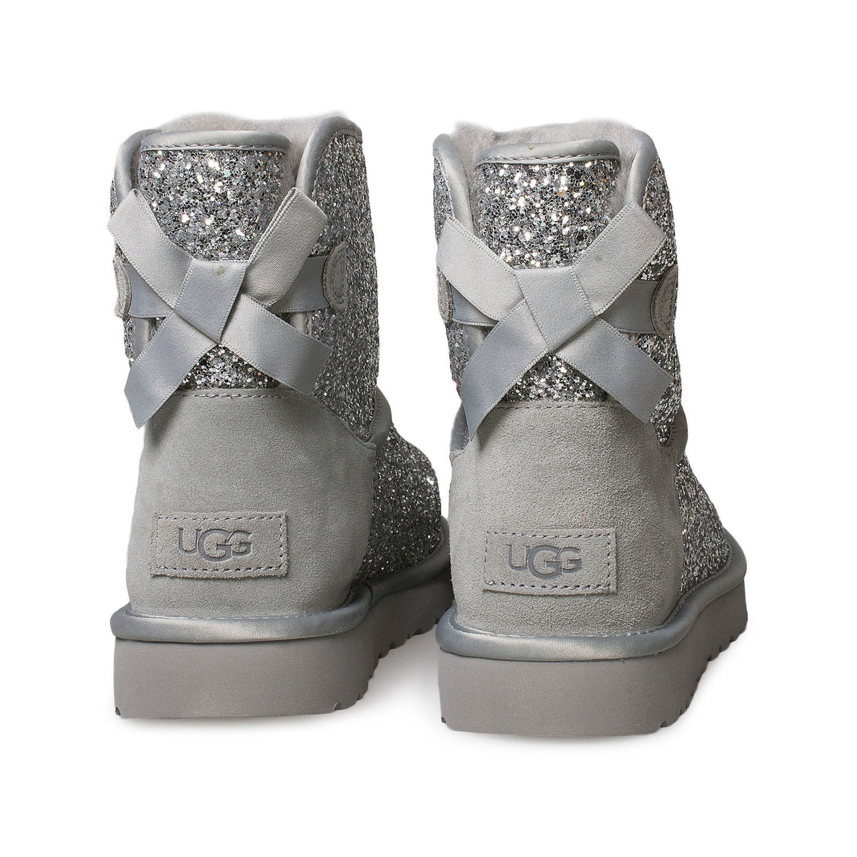 UGG Classic Mini Bow Cosmos Silver Boots - Women's – MyCozyBoots