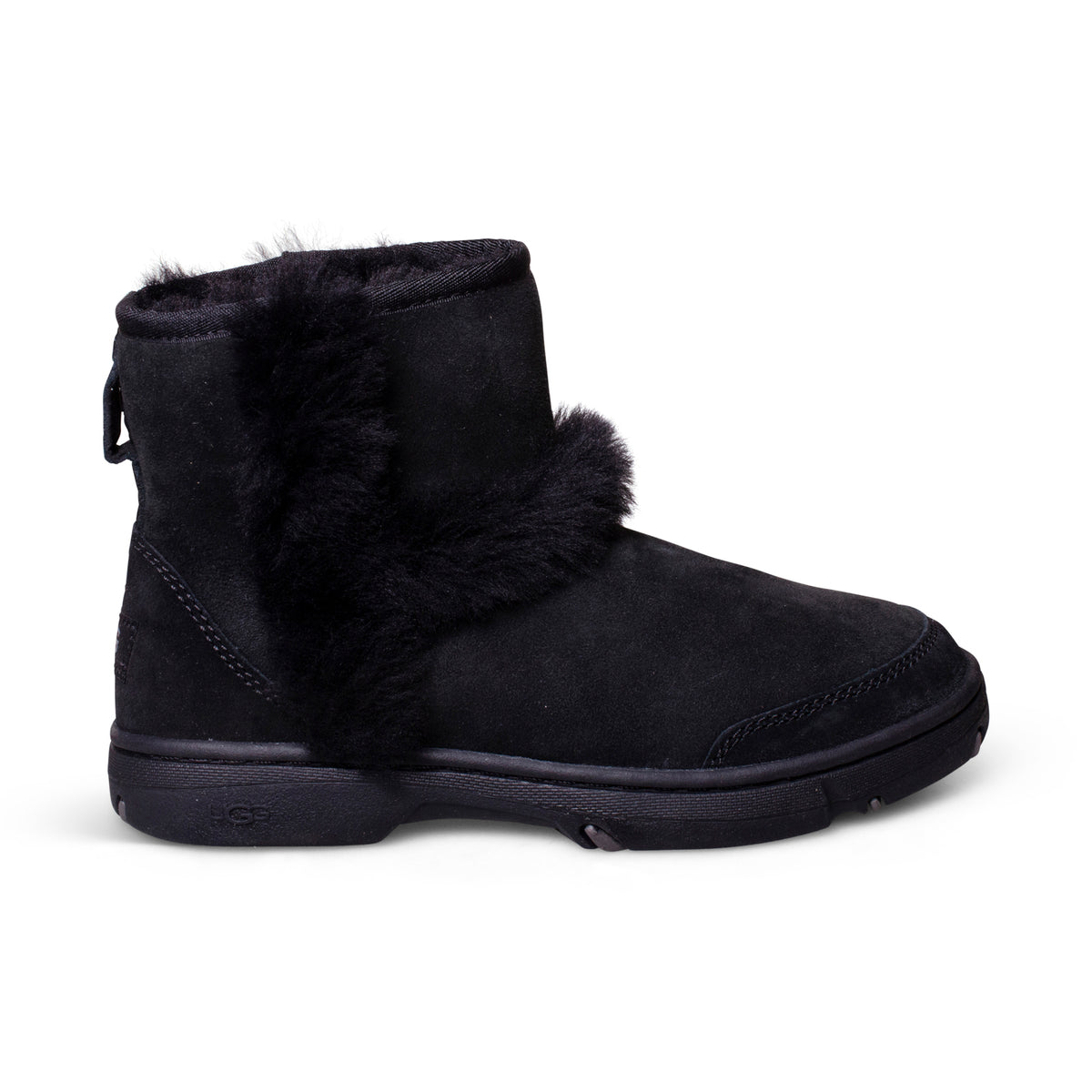 UGG Sunburst Mini Black Boots - Women's – MyCozyBoots