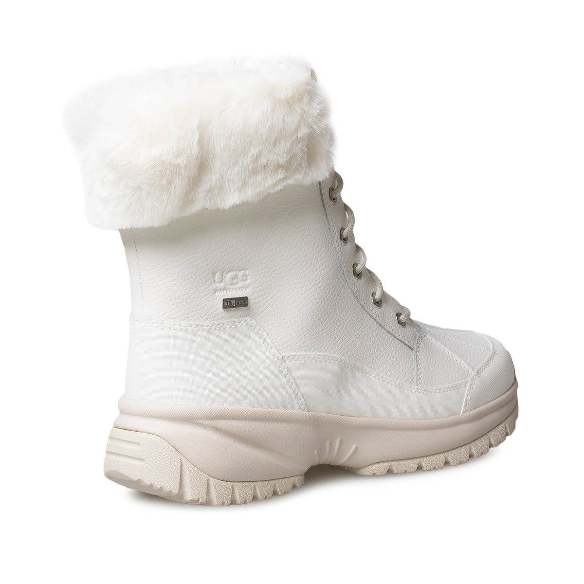UGG Yose Fluff White Boots Women's – MyCozyBoots