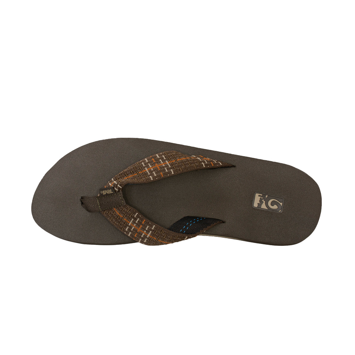 Teva Mush II Tartan Brown Flip Flops - Men