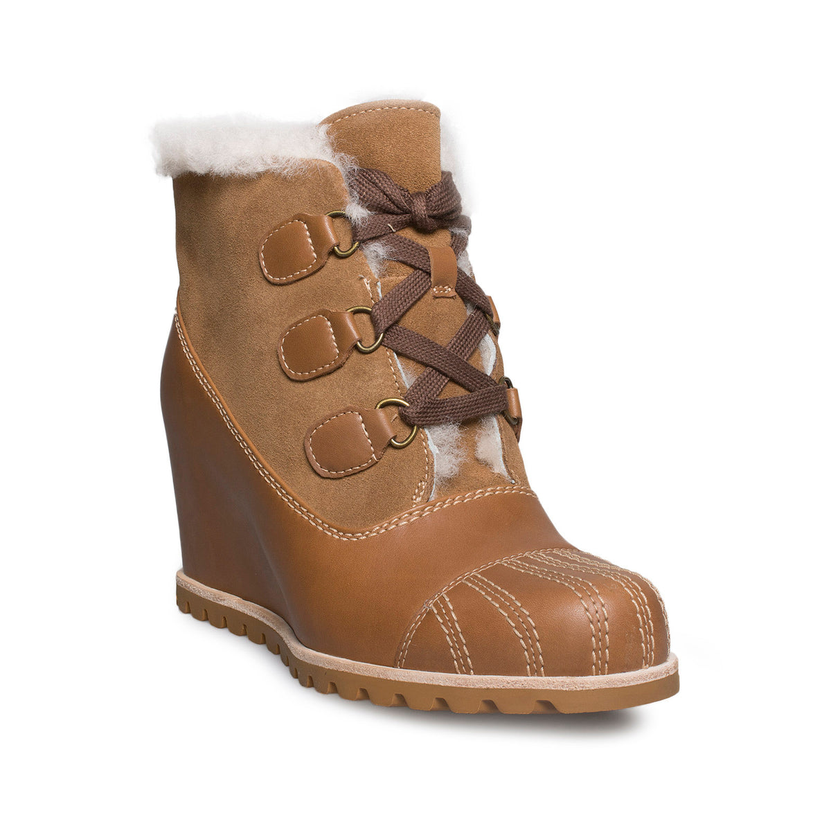 Ugg alasdair genuine deals shearling wedge bootie