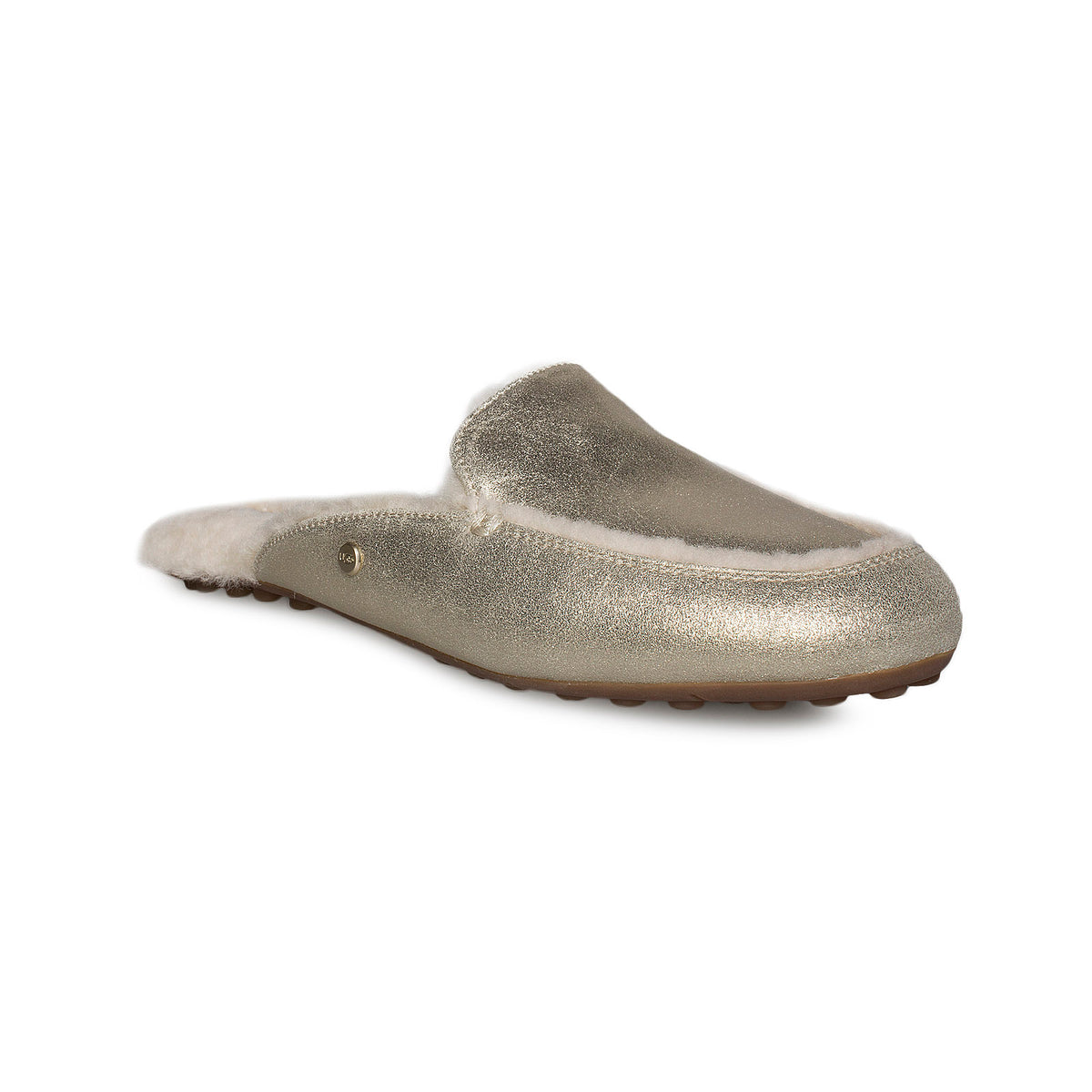 UGG Lane Metallic Platinum Gold Slippers Women's – MyCozyBoots
