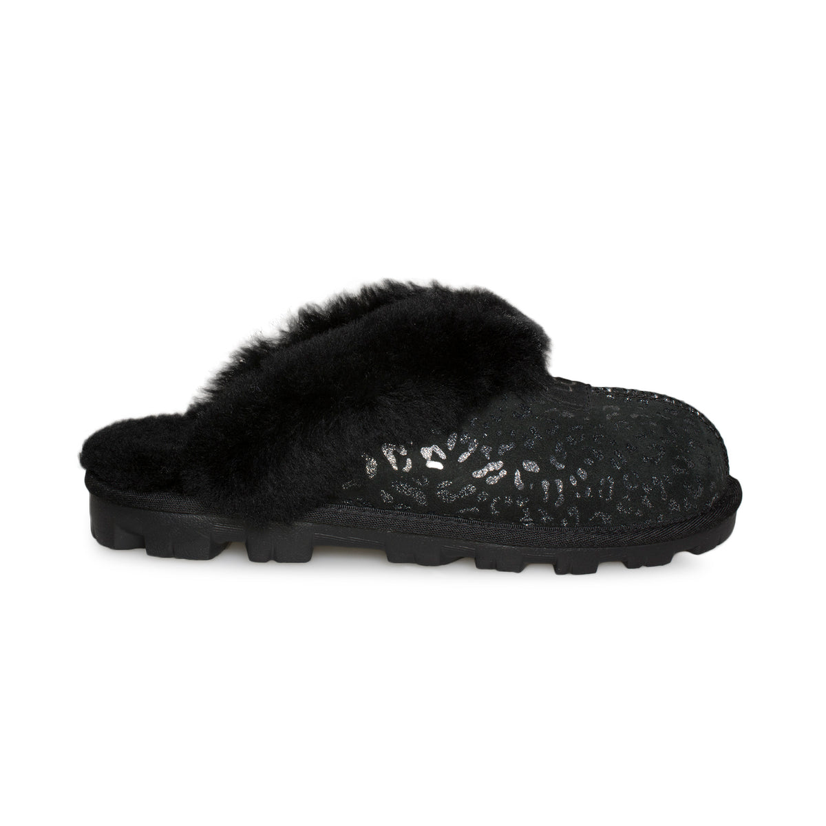 Ugg Black Leopard Slippers size 2024 7