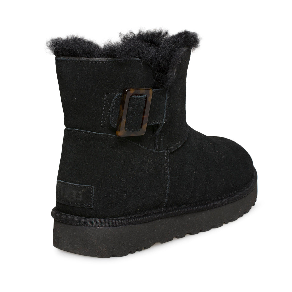 UGG Mini Bailey Fashion Buckle Black Boots Women's – MyCozyBoots