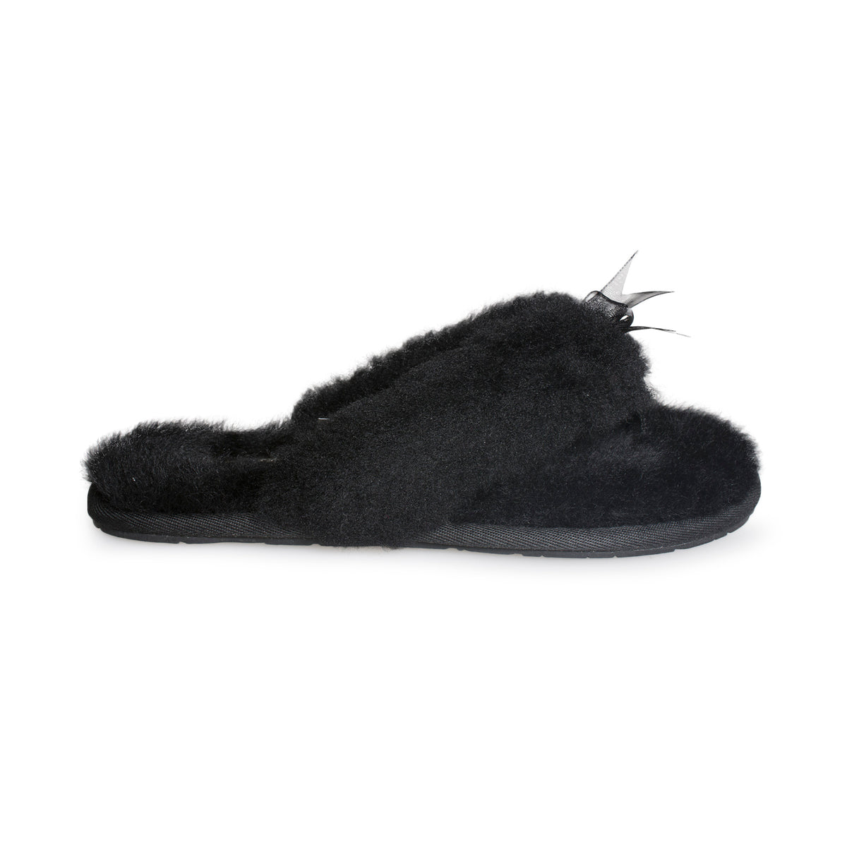 UGG Fluff Flip Flop II Black - Women's – MyCozyBoots