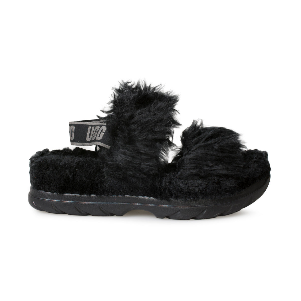 新品　未使用　UGG W SUPER FLUFF SLIPPER ブラック 7 新品 未使用 UGG W SUPER FLUFF SLIPPER ブラック 7