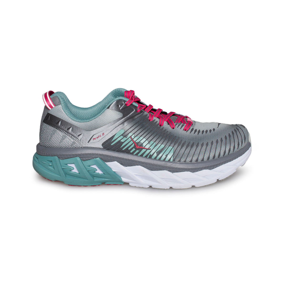 Hoka One One Arahi Steel Grey Metal Running Shoes Women's