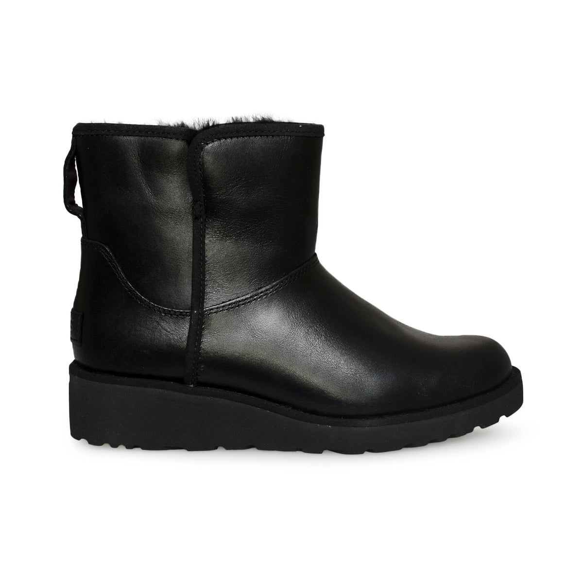 UGG Kristin Leather Black Boots – MyCozyBoots