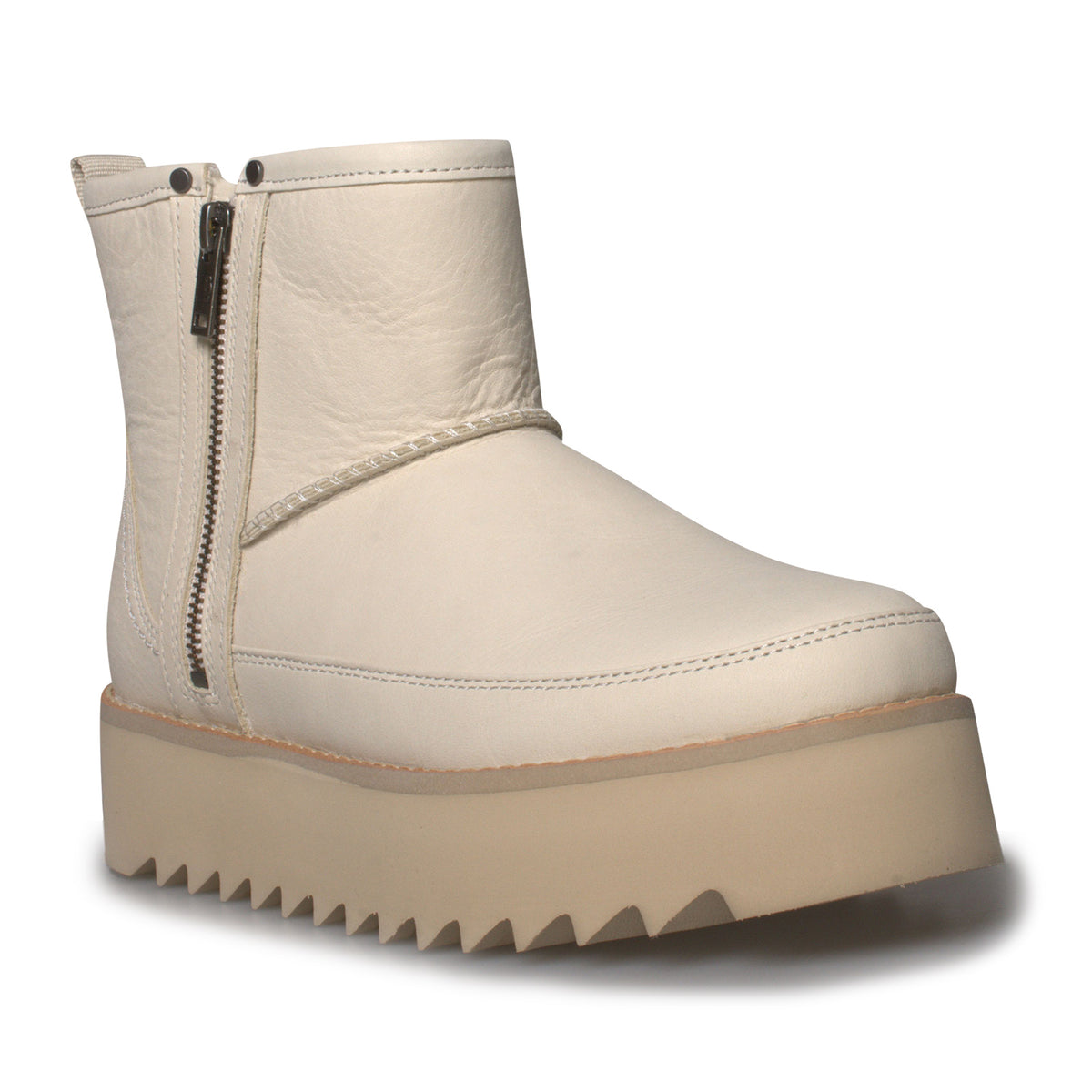 UGG Classic Rebel Biker Mini Bone Boots Women's – MyCozyBoots