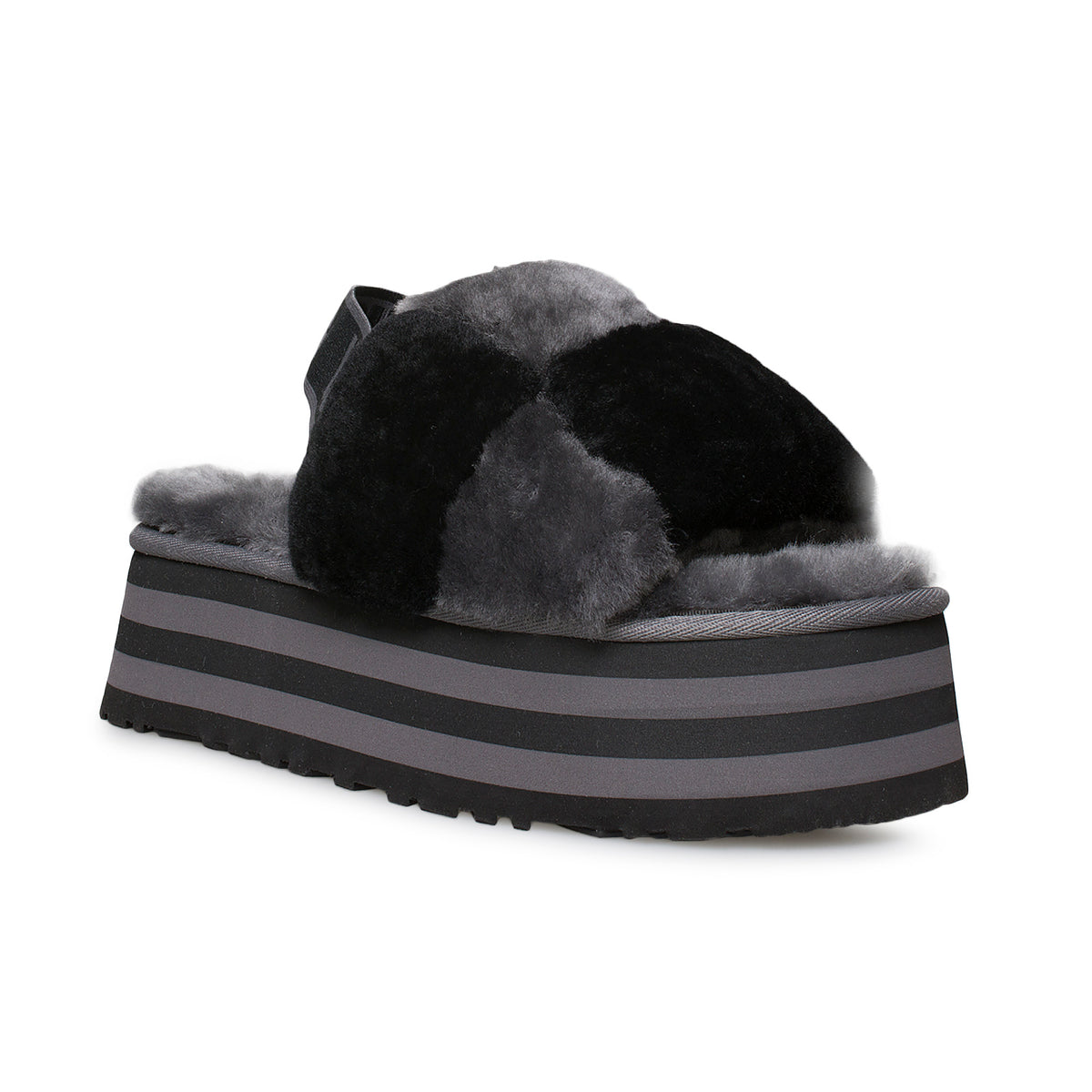 Ugg checker best sale disco slide