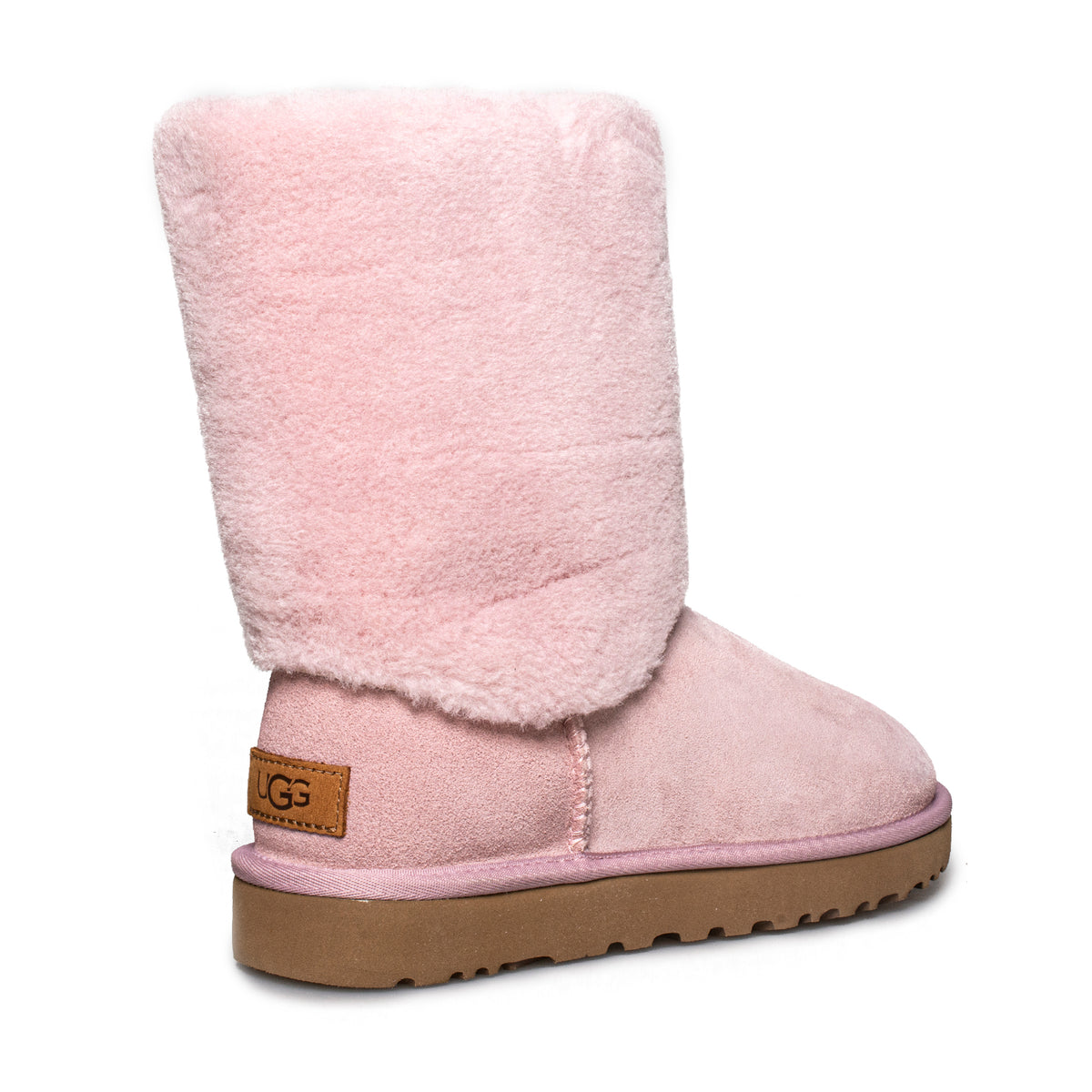 UGG Classic Short II Sherpa Cuff Pink Crystal Boots Women's
