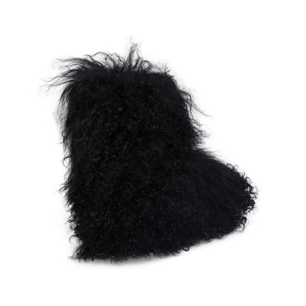 UGG Fluff Momma Mongolian Black Boots – MyCozyBoots