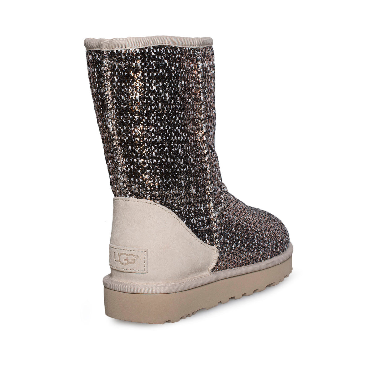 UGG Classic Short Sequin Black Boots - Women's – MyCozyBoots