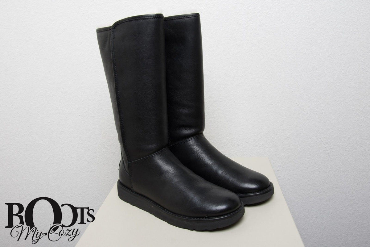 UGG Abree II Tall Leather Nero Boots