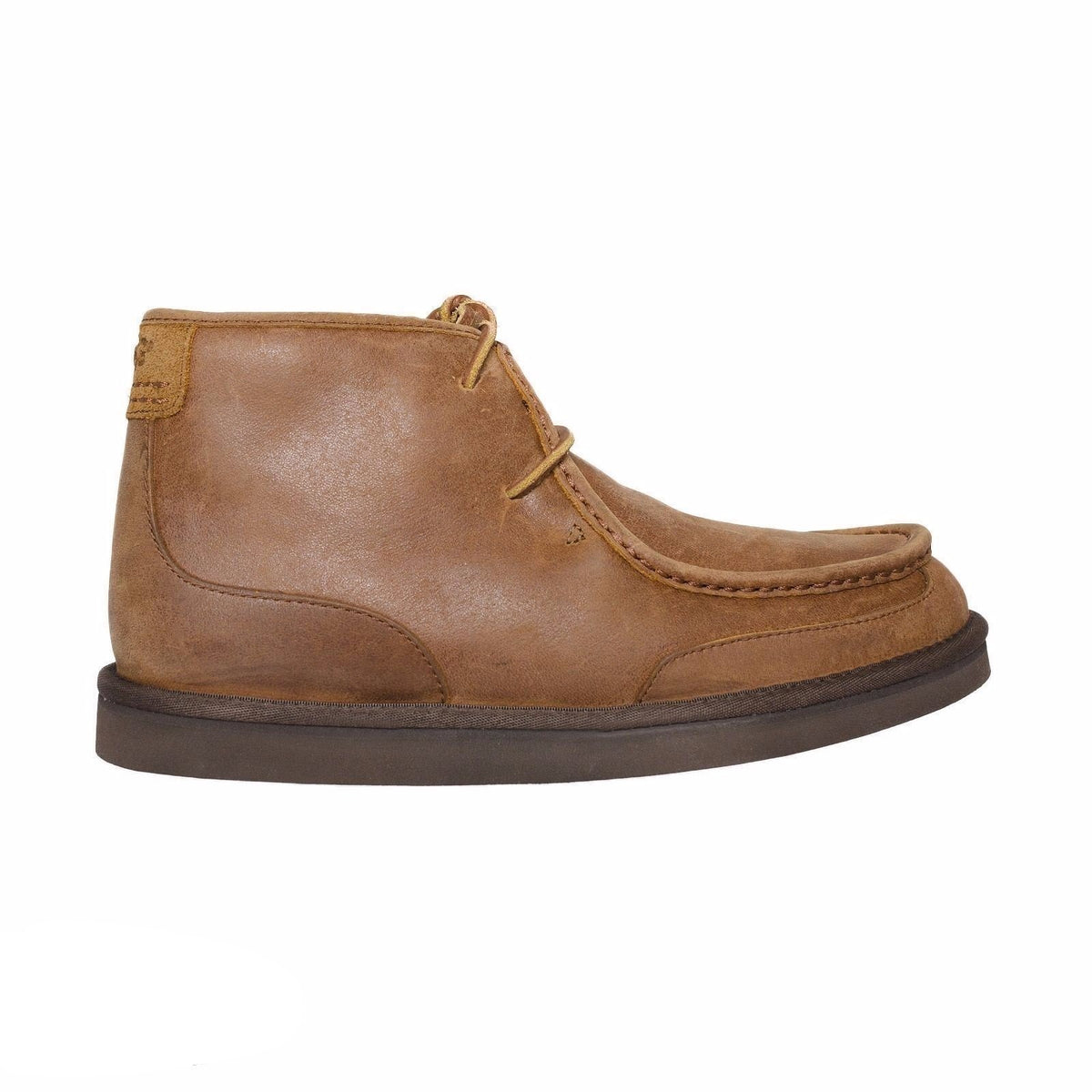 UGG Men\'s Bosley Chestnut Leather and Sheepskin Chukka Boots ? UGG Bosley Chestnut Boots – MyCozyBoots main image 4