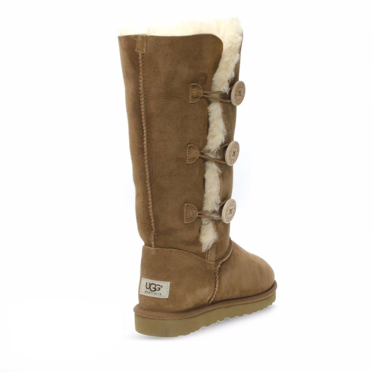 UGG Bailey Button Triplet II Chestnut Boots Women's – MyCozyBoots