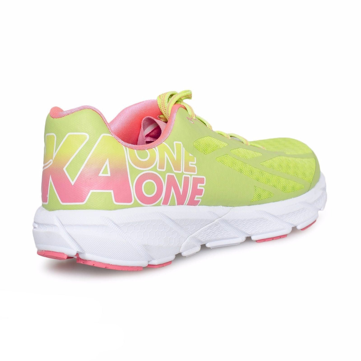 Hoka One One Tracer Bright Green Neon Pink Running Shoes