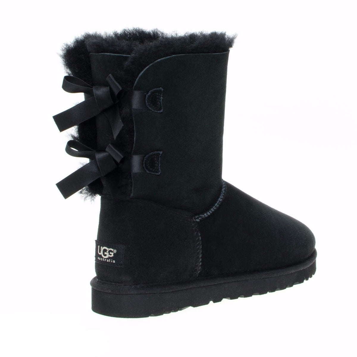 UGG Bailey Bow Black Boots – MyCozyBoots