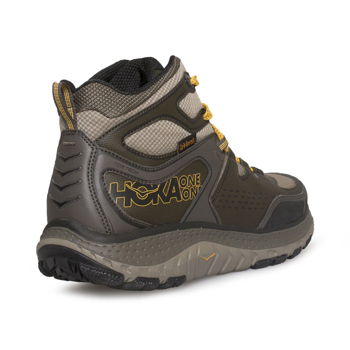 Hoka Tor Tech Mid Brindle Golden Yellow Hiking Boots – MyCozyBoots