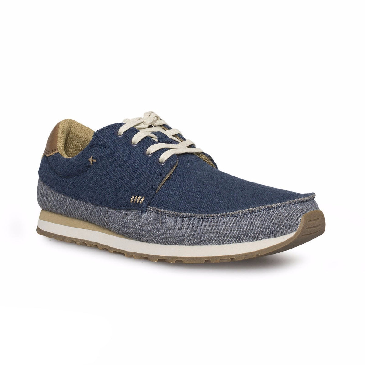 Sanuk Beer Runner Navy Tan Shoes – MyCozyBoots
