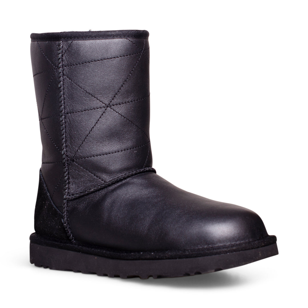 UGG Classic Short Pearlized Black Boots - Women's – MyCozyBoots