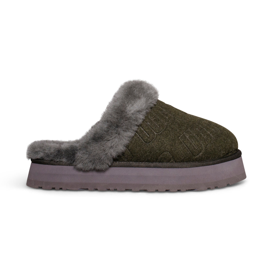 UGG Fuzzy Slippers in Green and Black Ugg Women main image 4