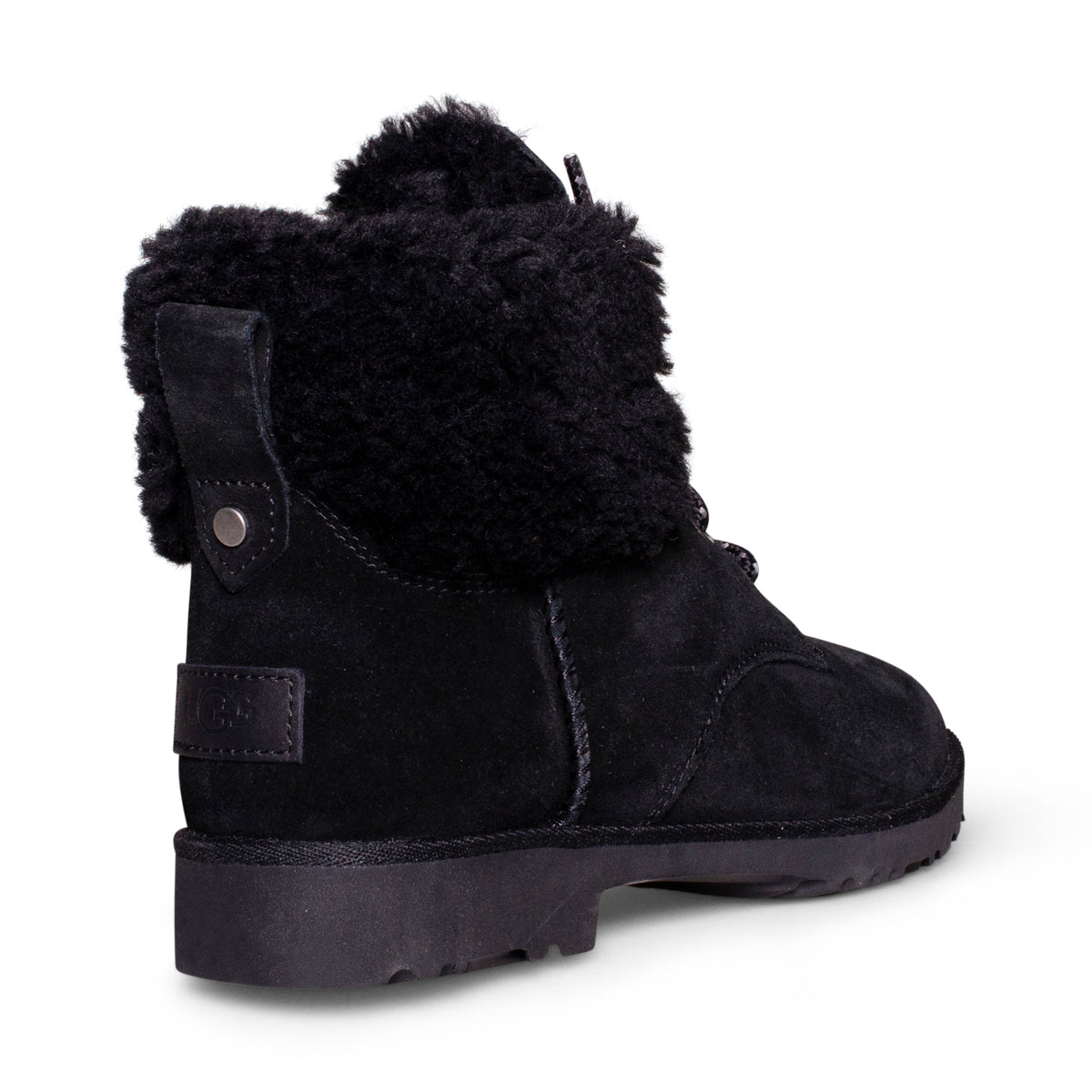 UGG Romely Heritage Lace Black Boots - Women's – MyCozyBoots