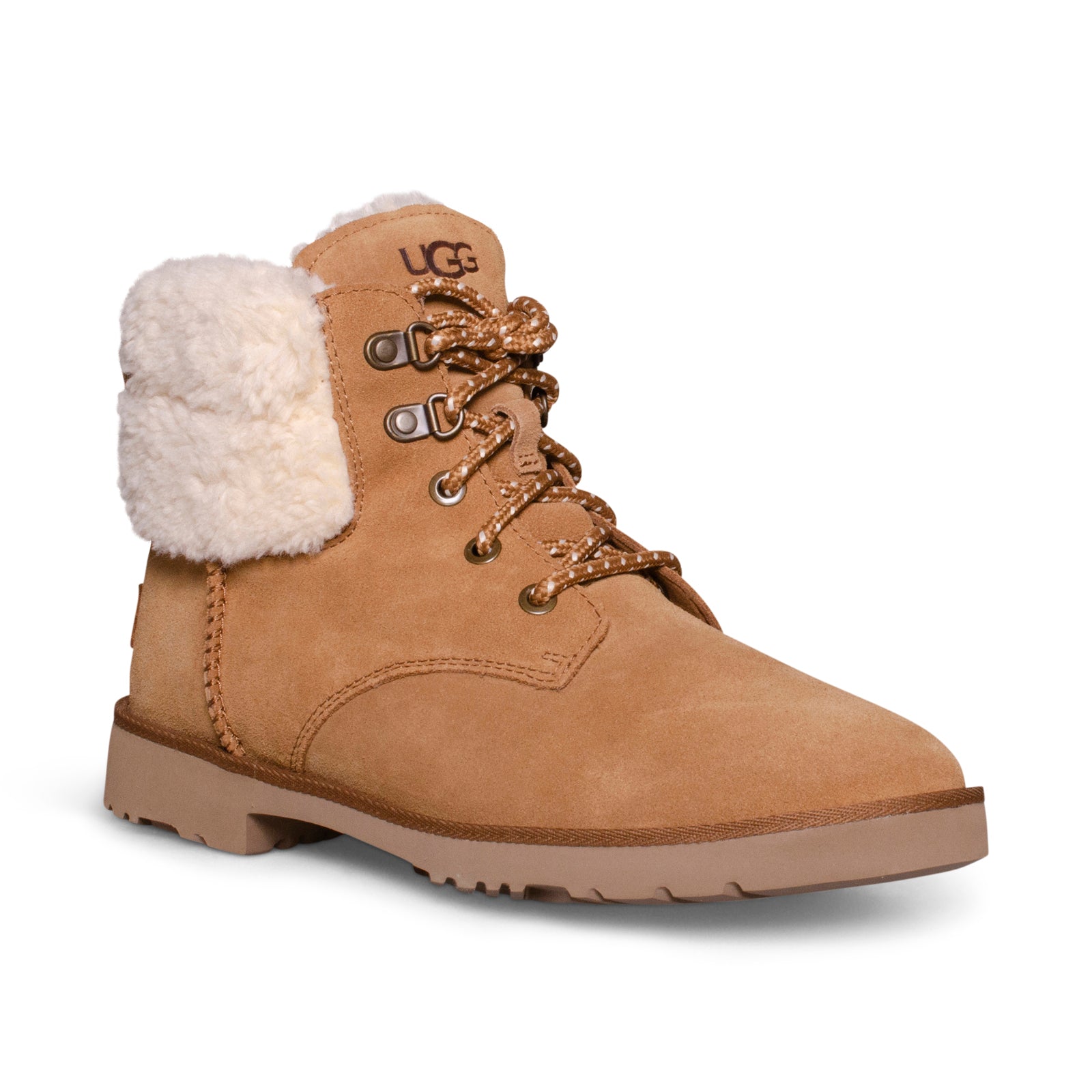 UGG Romely Heritage Lace Chestnut Boots Women's – MyCozyBoots