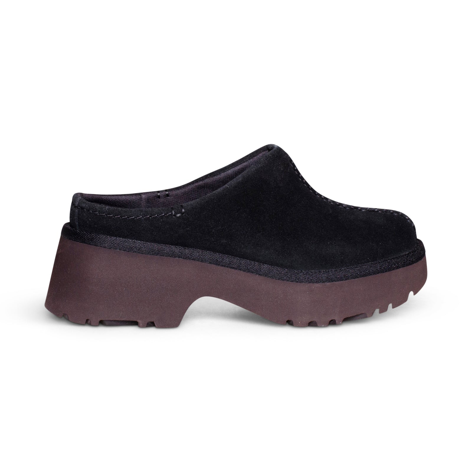 国内より1WEEK【UGG】New Heights Clog スリッポン UGG New Heights Clog Black Shoes - Women's – MyCozyBoots