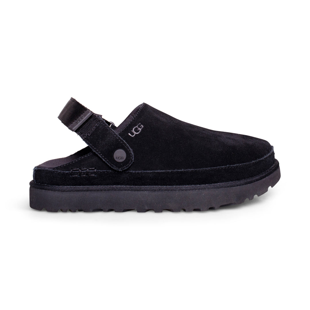 UGG Goldenstar Clog Black Sandals - Women's – MyCozyBoots