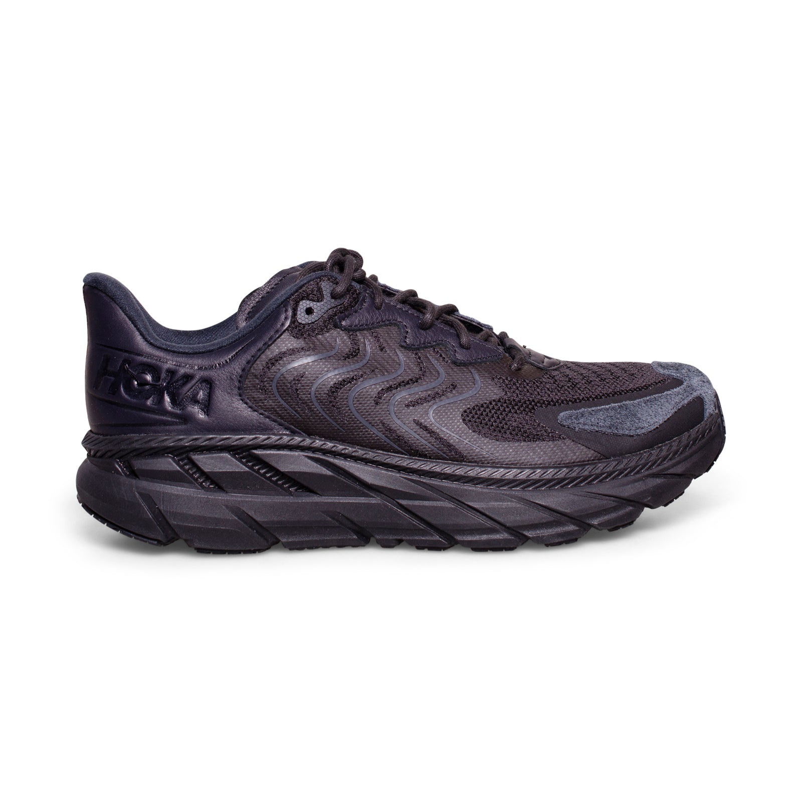 Hoka One One Clifton LS Black / Asphalt Running Shoes - All