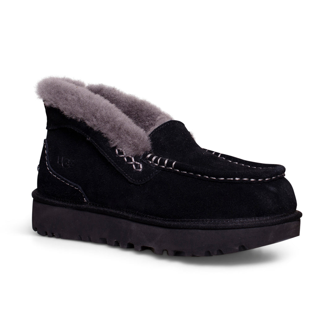 UGG Ansley Parc Black Slippers - Women's – MyCozyBoots