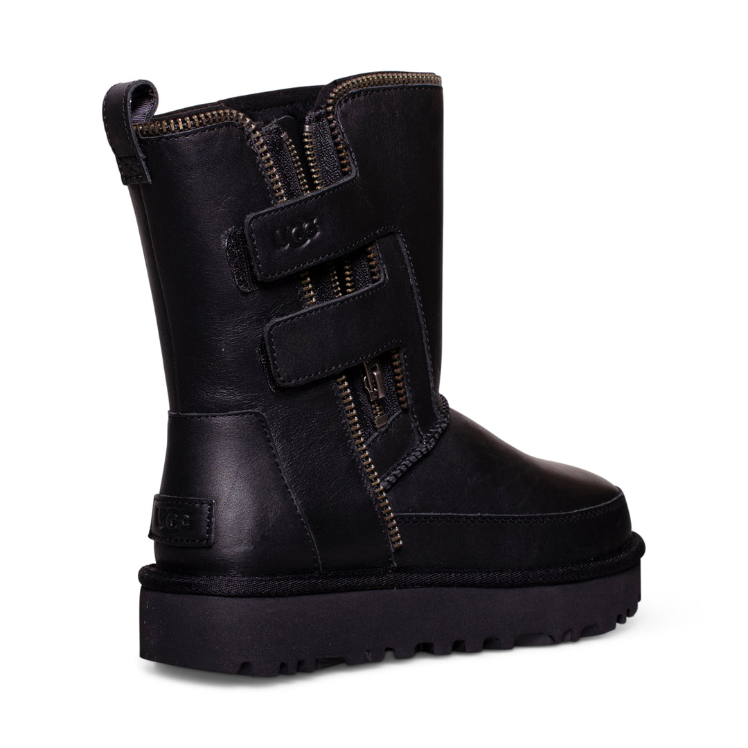 UGG Classic Short Moto Black Boots - Women's – MyCozyBoots