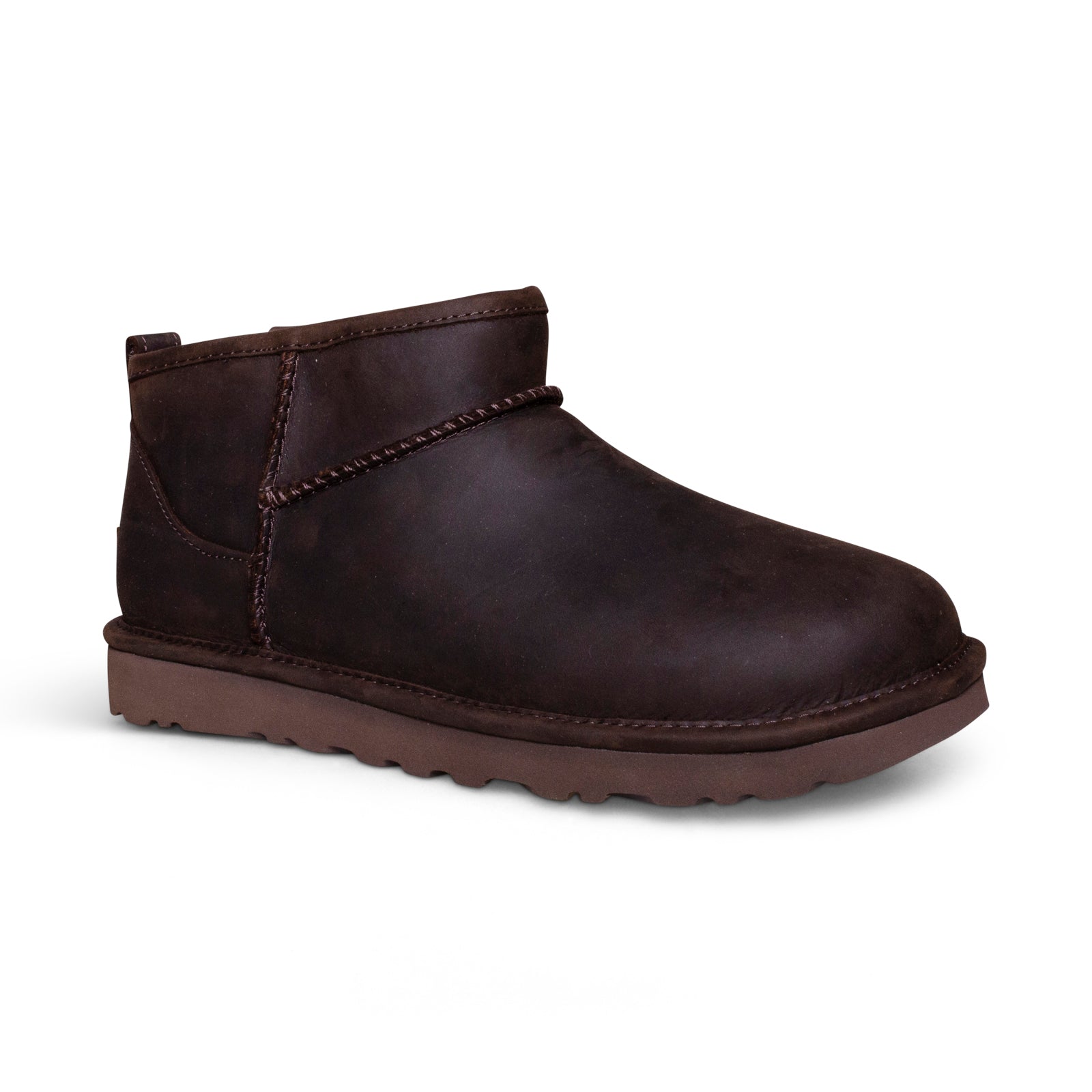 Sc Mini Boot UGG Classic Ultra Mini Leather Chocolate Boots - Women's – MyCozyBoots