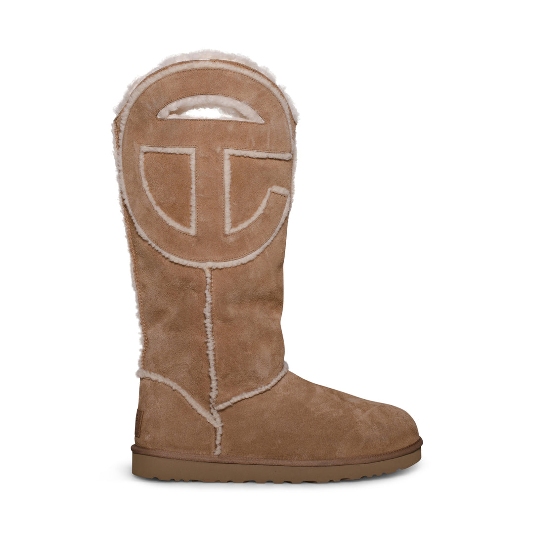 Ugg x Telfar logo mini chestnut men size 4 women size 6 fashion limited edition