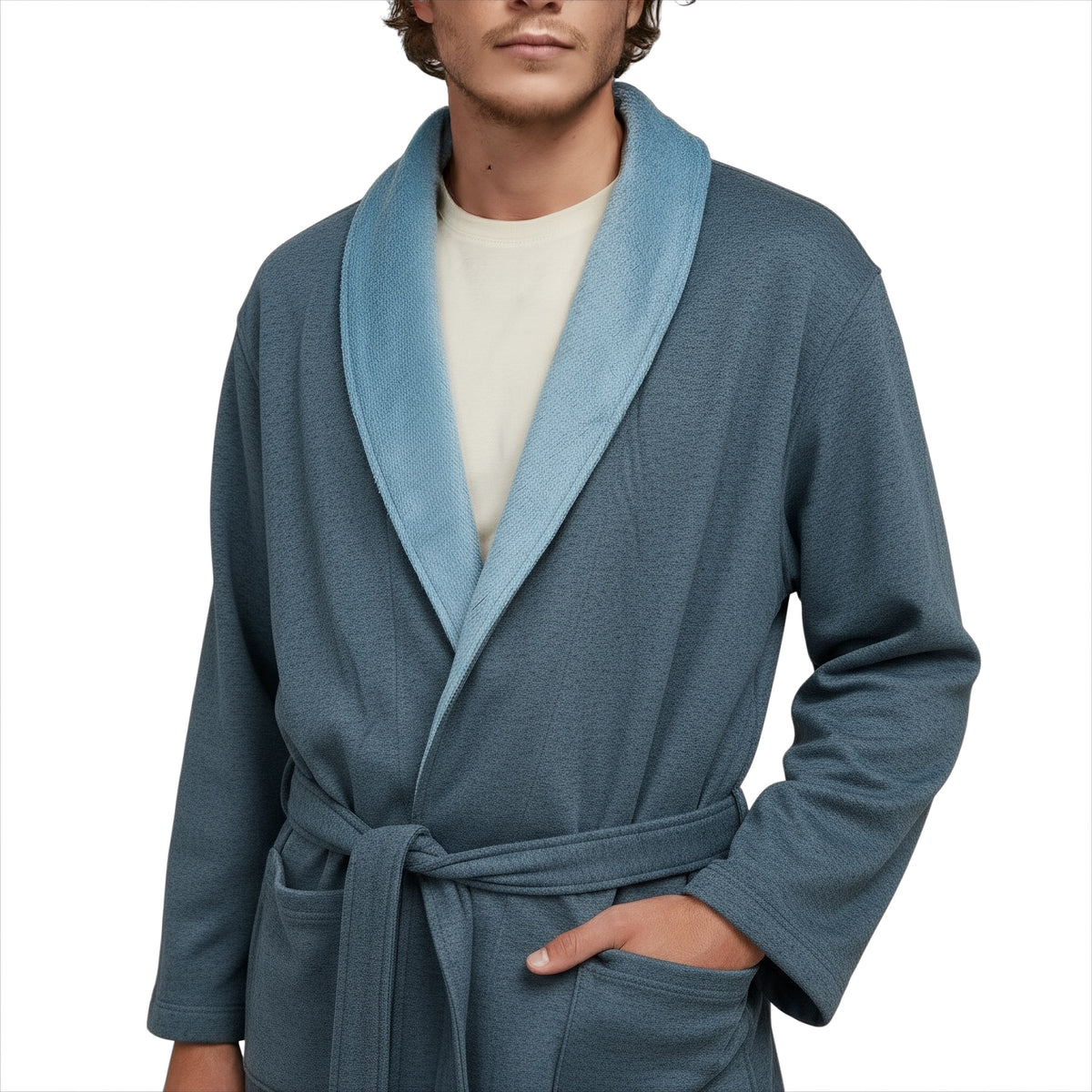 UGG Robinson Blue Heather Robe - Men's – MyCozyBoots