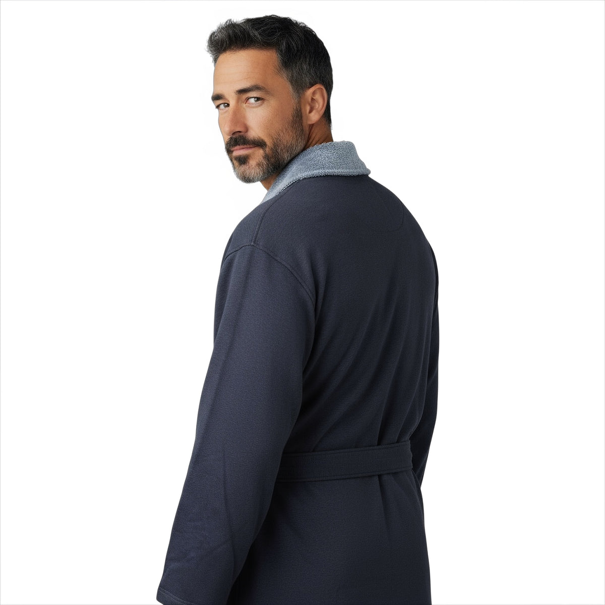 UGG Robinson Navy Heather Robe - Men's – MyCozyBoots