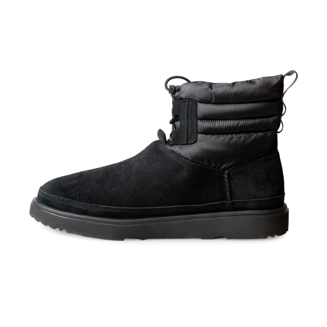 UGG Classic Mini Lace Up Weather Black Boots - Men display picture 2