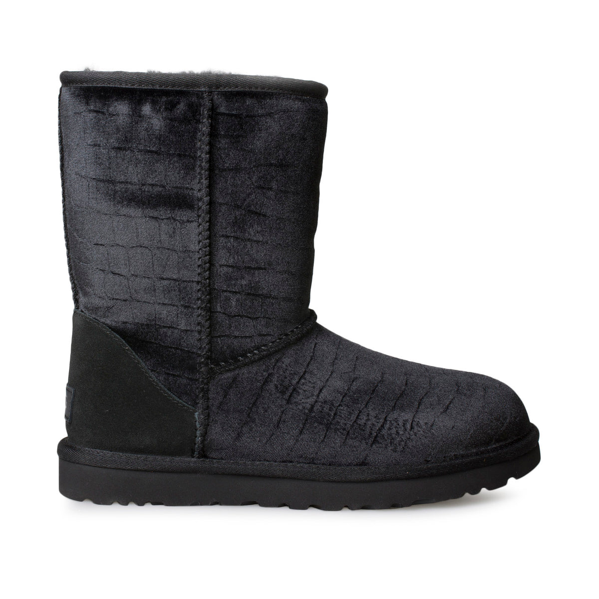 UGG Classic Short II Croc Black Boots - Women's – MyCozyBoots