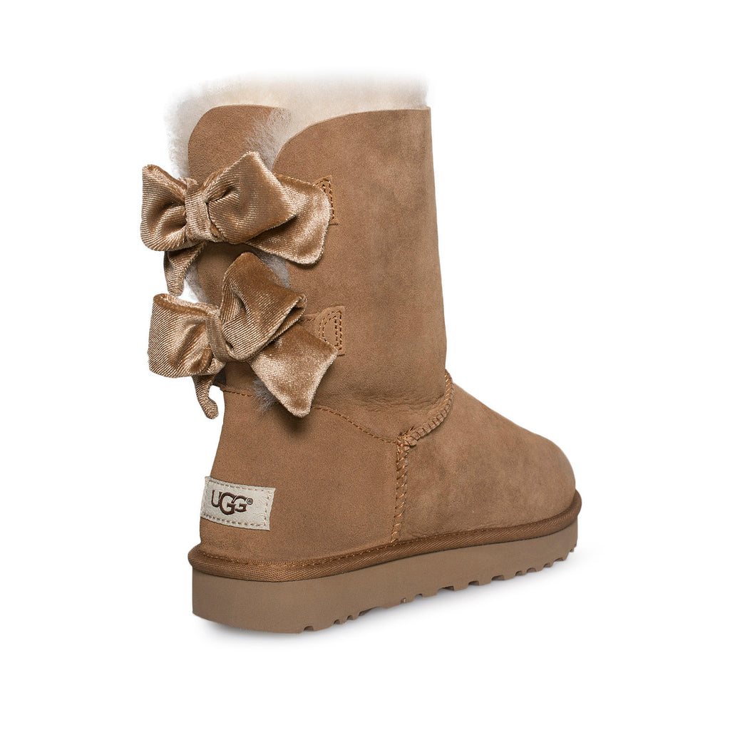 Ugg Bailey Dark Brown Ugg Boots Uk UGG Bailey Bow II Velvet