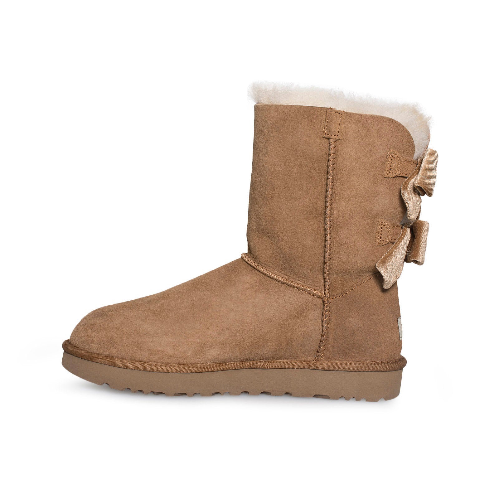 UGG Bailey bow II Velvet Ribbon Chestnut Boots – MyCozyBoots