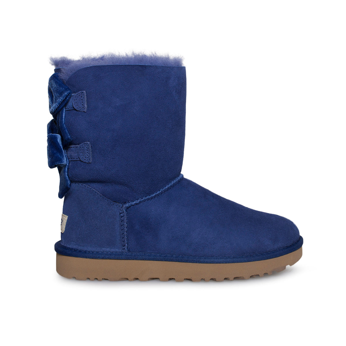 UGG Bailey bow II Velvet Ribbon Sky Blue Boots – MyCozyBoots